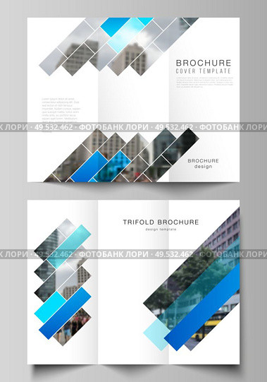 The minimal vector illustration of editable layouts. Modern creative covers design templates for trifold brochure or flyer. Abstract geometric pattern creative modern blue background with rectangles. The minimal vector illustration of editable layouts. Modern creative covers design templates for trifold brochure or flyer. Abstract geometric pattern creative modern blue background with rectangles. Стоковая иллюстрация, агентство Ingram Publishing / Фотобанк Лори