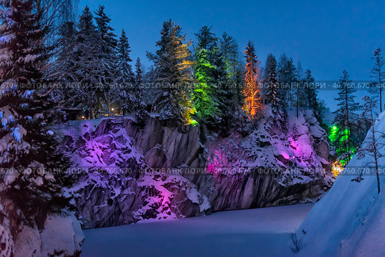 The Republic of Karelia. Nature of Karelia in winter. (2019 год). Редакционное фото, фотограф Анна Кривицкая / Фотобанк Лори