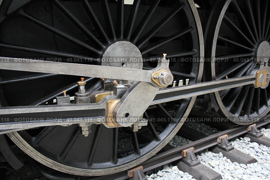 The vintage train in the Museum 7263. Vintage train in Museum 7263. Стоковое фото, агентство Ingram Publishing / Фотобанк Лори