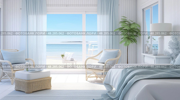 theme bedroom interior ai generated. Стоковое AI-изображение, AI-художник Vectorwin / Фотобанк Лори