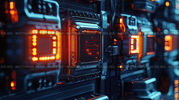 thermal blinking processor socket ai generated. Стоковое AI-изображение, AI-художник Vectorwin / Фотобанк Лори