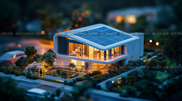 This is a modern architectural marvel renowned for its smooth curves and captivating night lighting features. Стоковое AI-изображение, AI-художник Anastasy Yarmolovich / Фотобанк Лори