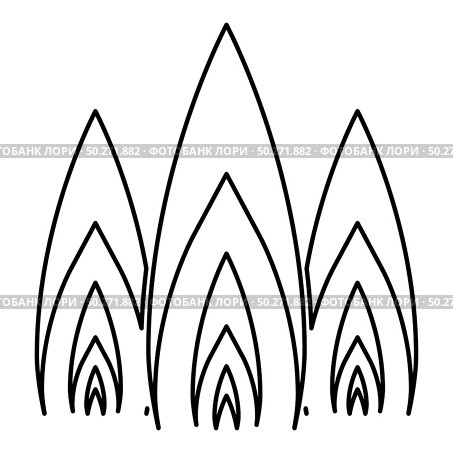 Three flame fire Burn bonfire 3 tongues icon outline black color vector illustration flat style simple image. Three flame fire Burn bonfire 3 tongues icon outline black color vector illustration flat style image. Стоковая иллюстрация, агентство Ingram Publishing / Фотобанк Лори