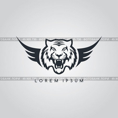 tiger aviator symbol logo logotype theme. tiger aviator symbol logo logotype theme vector illustration. Стоковая иллюстрация, агентство Ingram Publishing / Фотобанк Лори