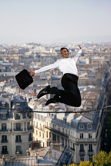 tightrope jumping. Стоковое фото, агентство Ingram Publishing / Фотобанк Лори