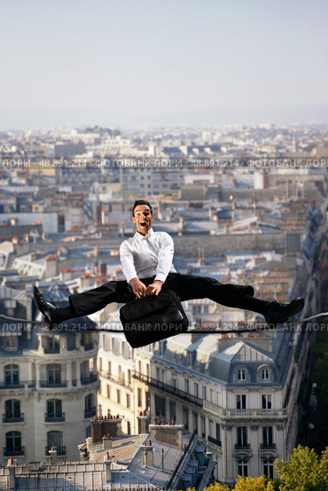 Tightrope walking. Стоковое фото, агентство Ingram Publishing / Фотобанк Лори