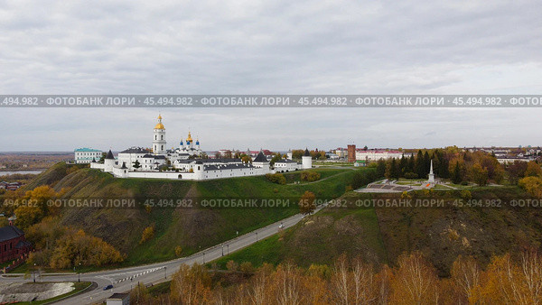 Тобольск. Тобольский кремль. Вид с высоты (2023 год). Редакционное фото, фотограф Литвяк Игорь / Фотобанк Лори