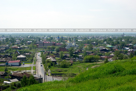 Тобольск. Вид на Нижний город (2008 год). Стоковое фото, фотограф Дмитрий Щукин / Фотобанк Лори