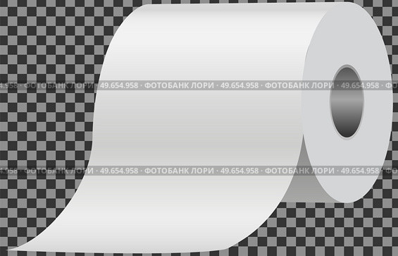 Toilet paper flat vector illustration. Special paper for wiping. Paper product is used for sanitary and hygienic purposes. Roll of white coiled paper. Bumf isolated on transparent background. Toilet paper. Special paper for wiping. Paper product is used for sanitary and hygienic purposes. Стоковая иллюстрация, агентство Ingram Publishing / Фотобанк Лори
