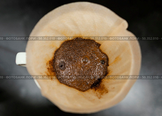 top view coffee filter. Стоковое фото, агентство Ingram Publishing / Фотобанк Лори