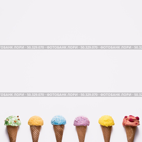 top view selection colourful ice cream. High resolution photo. top view selection colourful ice cream. High quality photo. Стоковое фото, агентство Ingram Publishing / Фотобанк Лори