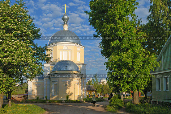 Торжок. Действующая церковь Николая Чудотворца (2006 год). Стоковое фото, фотограф Юрков Виктор Петрович / Фотобанк Лори