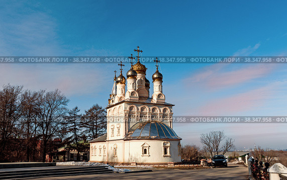 Transfiguration Church devoted to S. Yesenin, Ryazan, Russia. Стоковое фото, фотограф Оксана Медведева / Фотобанк Лори