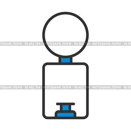 Trash Can Icon. Editable Bold Outline With Color Fill Design. Vector Illustration. Стоковая иллюстрация, агентство Ingram Publishing / Фотобанк Лори