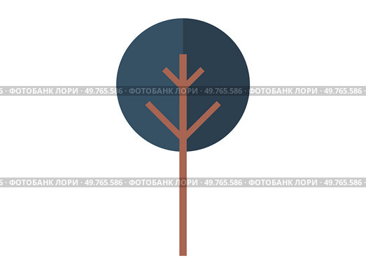 Tree vector illustration. The tree trunk provides support and stability for entire tree structure Climate conditions have significant impact on growth and distribution trees Trees grow and adapt. Tree. Trees are guardians environment, preserving ecosystems and promoting biodiversity. Стоковая иллюстрация, агентство Ingram Publishing / Фотобанк Лори