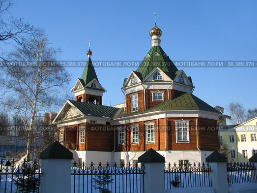 Троицкая (Донская) церковь в Перловке. Мытищи, Московская область (2006 год). Стоковое фото, фотограф Елена Орлова / Фотобанк Лори