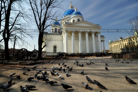 Троицкий (Измайловский) собор. Сооружен в 1828-35, архитектор - В.П. Стасов. Санкт-Петербург (2010 год). Стоковое фото, фотограф Смирнов Павел / Фотобанк Лори