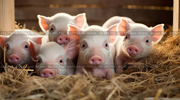 trough pigpen pig farm ai generated. Стоковое AI-изображение, AI-художник Vectorwin / Фотобанк Лори