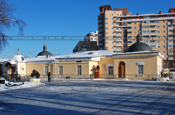 Церковь Андрея Первозванного на Ваганьковском кладбище. Москва. (2011 год). Стоковое фото, фотограф lana1501 / Фотобанк Лори