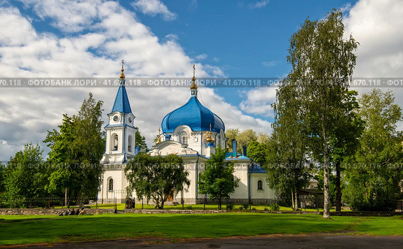 Церковь Николя Чудотворца в Сортавале. Карелия (2023 год). Стоковое фото, фотограф Олег Пученков / Фотобанк Лори