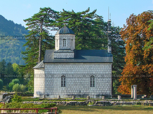 Церковь Рождества Богородицы. Цетине. Черногория (2009 год). Стоковое фото, фотограф Сергей Афанасьев / Фотобанк Лори