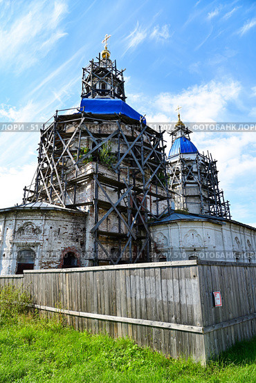 Церковь Рождества Пресвятой Богородицы (Ильинская церковь). 1744-1761г.г. Город Тобольск. Стоковое фото, фотограф Александр Тараканов / Фотобанк Лори