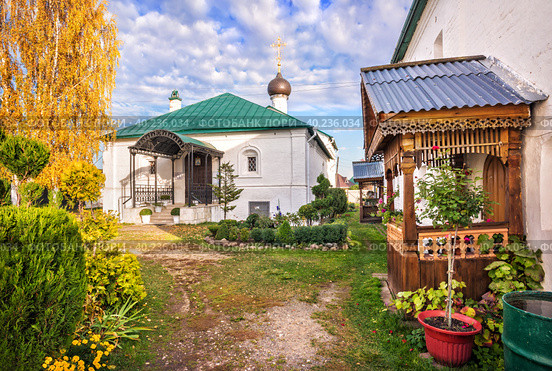 Церковь Сергия Радонежского, Сретенский монастырь, Гороховец (2022 год). Стоковое фото, фотограф Baturina Yuliya / Фотобанк Лори
