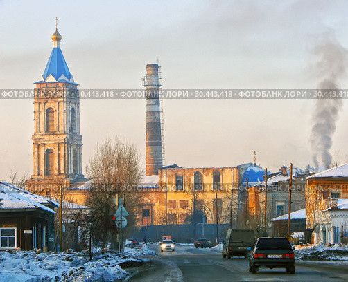 Церковь Сретения Господня. Ирбит. Свердловская область (2012 год). Редакционное фото, фотограф Сергей Афанасьев / Фотобанк Лори