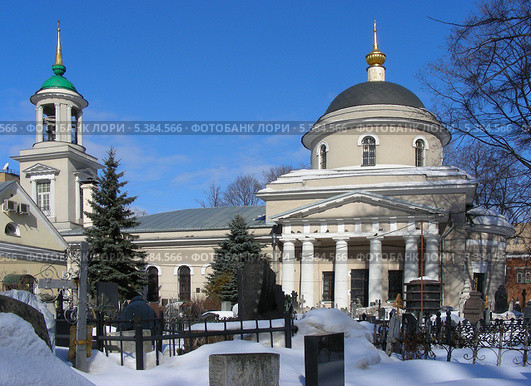 Церковь Троицы Живоначальной на Пятницком кладбище, Москва (2011 год). Стоковое фото, фотограф lana1501 / Фотобанк Лори