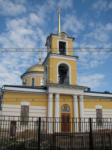 Церковь Успения Пресвятой Богородицы в Зубцове, Тверская область (2011 год). Стоковое фото, фотограф lana1501 / Фотобанк Лори