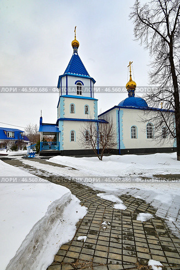 Церковь в честь иконы Божией Матери "Целительница". Город  Ялуторовск. Тюменская область. Стоковое фото, фотограф Александр Тараканов / Фотобанк Лори