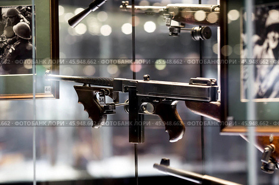 TULA, Russia - August 16, 2024: Tula State Museum of Arms. Permanent exhibition "The history of small arms and bladed weapons from the 14th century to the present". Редакционное фото, фотограф Photojuli / Фотобанк Лори
