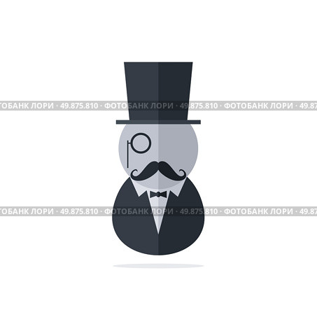 tuxedo man theme vector art graphic illustration. tuxedo man. Стоковая иллюстрация, агентство Ingram Publishing / Фотобанк Лори