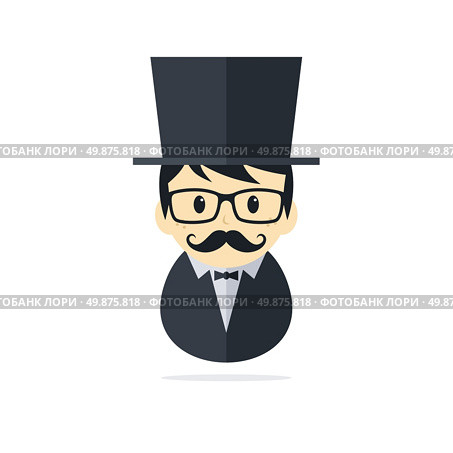 tuxedo man theme vector art graphic illustration. tuxedo man. Стоковая иллюстрация, агентство Ingram Publishing / Фотобанк Лори