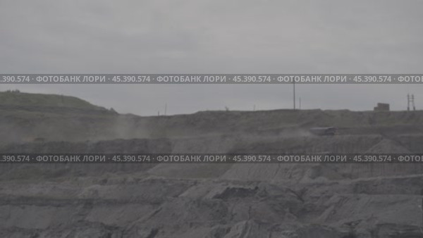 Угольный разрез. Стоковое видео, видеограф Рустам Солтукием / Фотобанк Лори