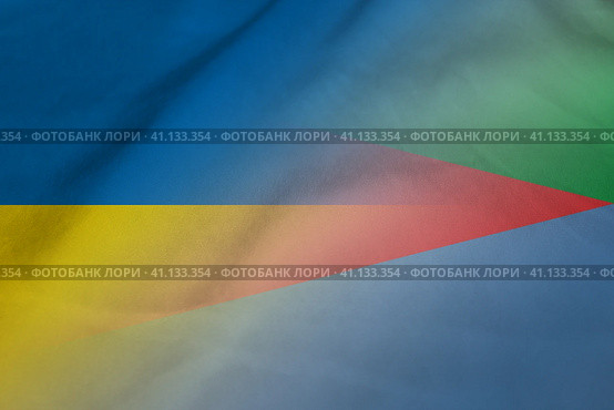 Ukraine and Eritrea state flag international contract ERI UKR. Стоковая иллюстрация, иллюстратор Кабак Дмитрий / Фотобанк Лори