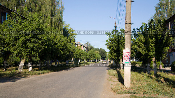 Улица Ленина, Киреевск (2012 год). Редакционное фото, фотограф Вячеслав Потапов / Фотобанк Лори
