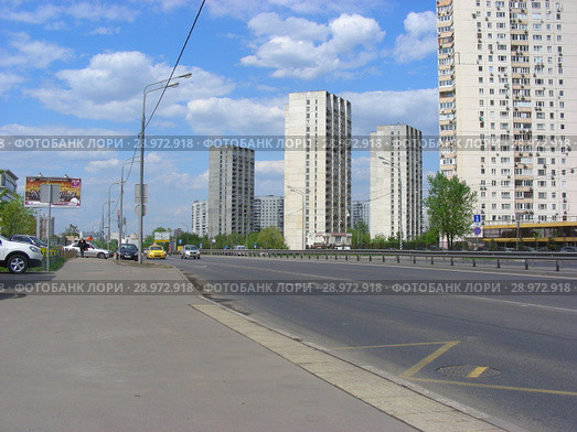 Улица Лобачевского. Район Проспект Вернадского. Город Москва. Россия (2015 год). Редакционное фото, фотограф lana1501 / Фотобанк Лори