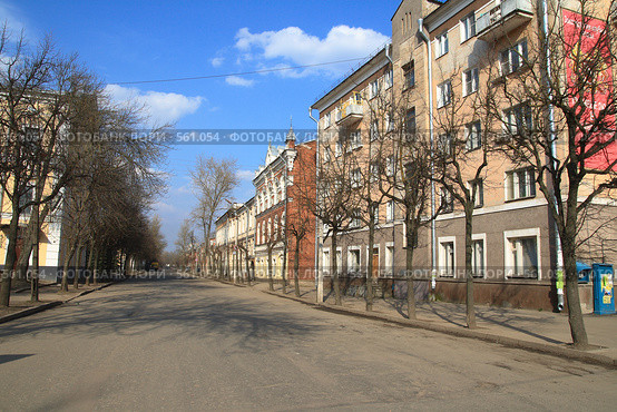 Улица в Пскове (2008 год). Редакционное фото, фотограф АЛЕКСАНДР МИХЕИЧЕВ / Фотобанк Лори