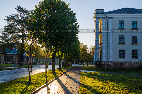 Улица в Силламяэ, Эстония (2014 год). Стоковое фото, фотограф Игорь Соколов / Фотобанк Лори