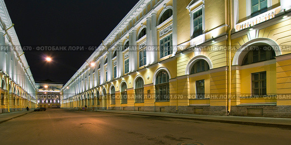 Улица Зодчего Росси. Санкт-Петербург (2009 год). Стоковое фото, фотограф Александр Алексеев / Фотобанк Лори
