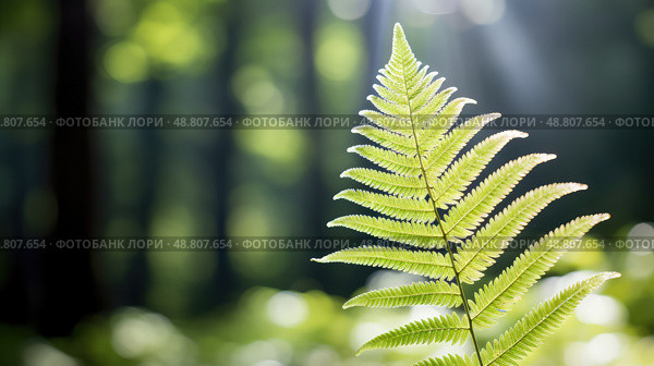 unfurling leaf shape ai generated. Стоковое AI-изображение, AI-художник Vectorwin / Фотобанк Лори