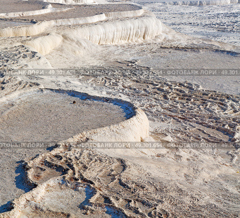 unique abstract in   pamukkale turkey asia the old calcium bath and travertine water. Стоковое фото, агентство Ingram Publishing / Фотобанк Лори