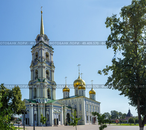 Успенский собор - православный храм. Тульский кремль. (2022 год). Редакционное фото, фотограф Василий Мальцев / Фотобанк Лори