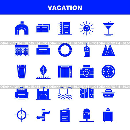 Vacation Solid Glyph Icons Set For Infographics, Mobile UX/UI Kit And Print Design. Include: Picnic, Summer, Vacation, Building, Vacation, City, Flag, Board, Icon Set - Vector. Стоковая иллюстрация, агентство Ingram Publishing / Фотобанк Лори