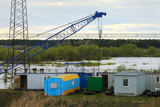 Вагон-городок мостостроителей (2016 год). Редакционное фото, фотограф Анатолий Матвейчук / Фотобанк Лори