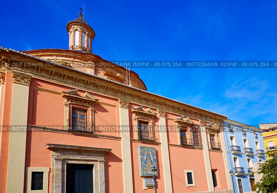 Valencia Basilica Desamparados church in Almoina of Spain. Стоковое фото, агентство Ingram Publishing / Фотобанк Лори