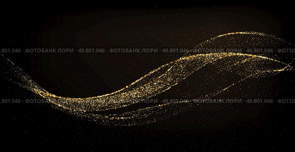 Vector Abstract shiny Gold Glitter design element. Golden sparkly shimmer Dust Splash. For New Year, Merry Christmas, Birthday and Wedding greeting card and invitation design. Abstract shiny gold glitter design element. For New Year, Merry Christmas greeting card design. Стоковая иллюстрация, агентство Ingram Publishing / Фотобанк Лори