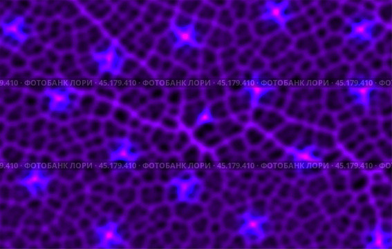 Vector blurry deep purple texture with glowing clots. Neuron system. Cellular organic structure. Background or wallpaper. Стоковая иллюстрация, иллюстратор GAlexS / Фотобанк Лори