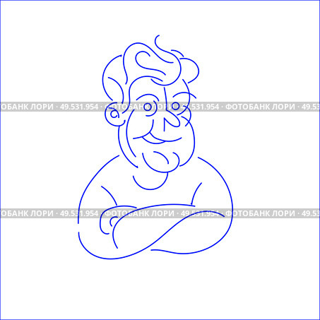 Vector icon and logo people character avatars, creative team. Editable outline stroke size. Line flat contour, thin and linear design. Simple icons. Concept illustration. Sign, symbol, element.. Vector icon and logo people character avatars. Стоковая иллюстрация, агентство Ingram Publishing / Фотобанк Лори